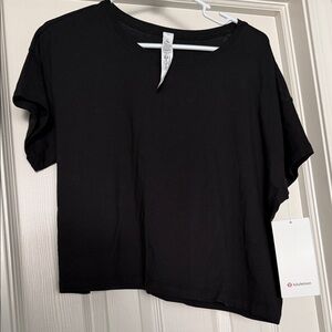 lululemon athletica Classic Black Crop Top